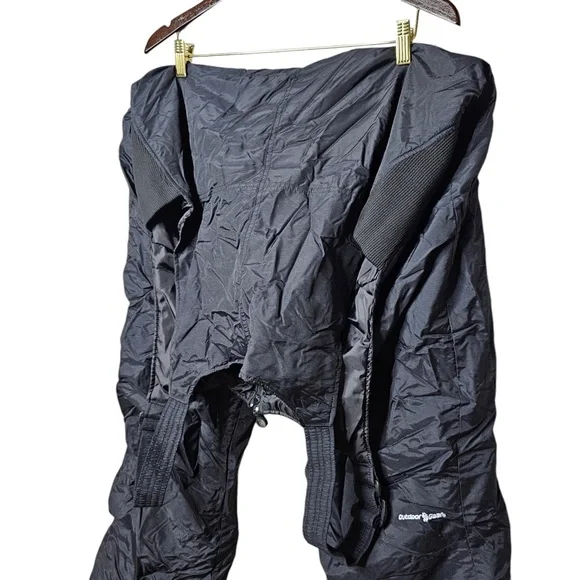 Outdoor Gear Ski Snow Bibs - Black Insulated - Winter Sports Overalls